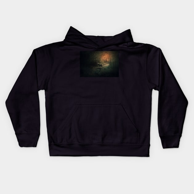 forest guardian Kids Hoodie by psychoshadow